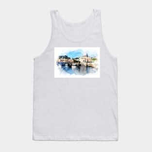 Amazing ROME Italy Landscape City Souvenir Painting Tank Top